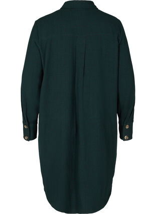 Veste chemise longue à carreaux en coton, Ponderosa Pine, Packshot image number 1