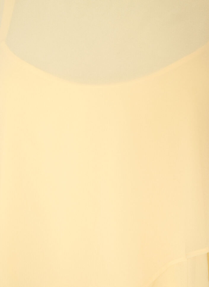 Robe maxi avec plusieurs couches de volants et cape amovible, Jaune clair, Packshot image number 2