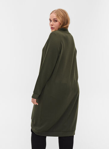 Robe pull de couleur unie , Forest Night, Model image number 1