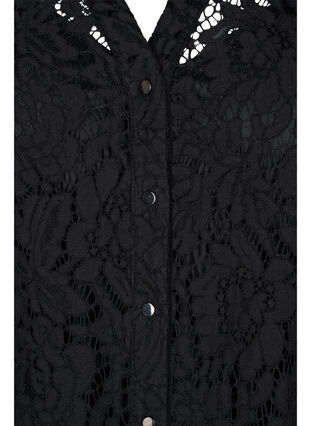 Robe en dentelle à manches longues, Black, Packshot image number 2