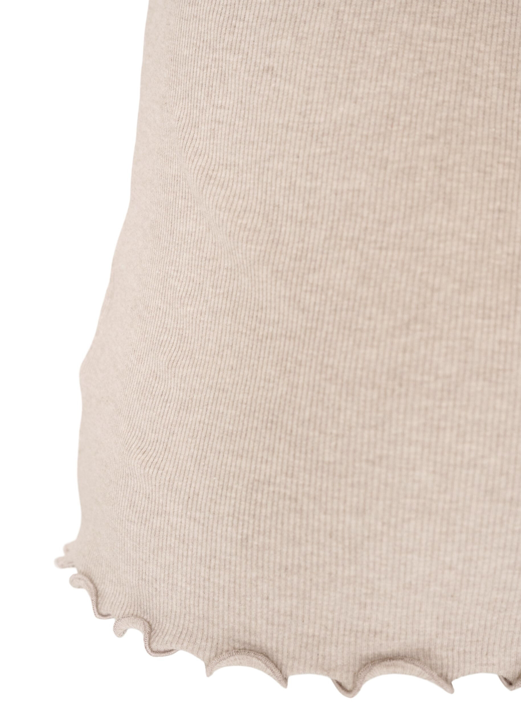ZizziTop c&ocirc;tel&eacute; avec dentelle, Beige, Packshot image number 3