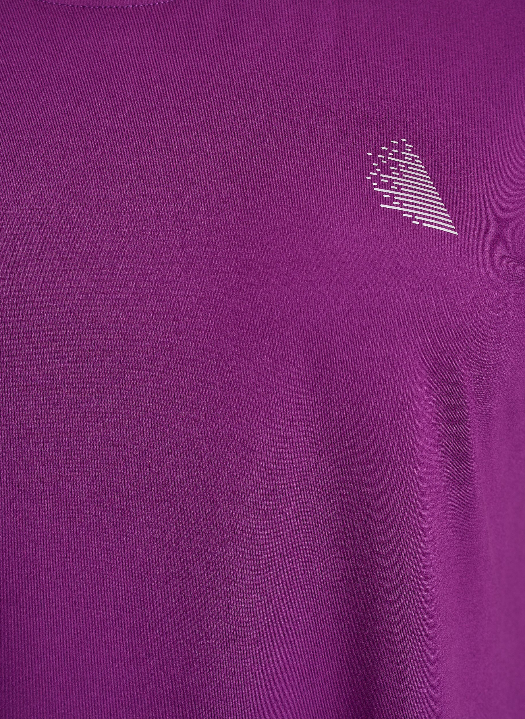 Zizzi T-shirt long de sport, Violet, Packshot image number 2