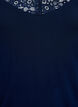Viscose top met kanten afwerking, Blauw, Packshot image number 2