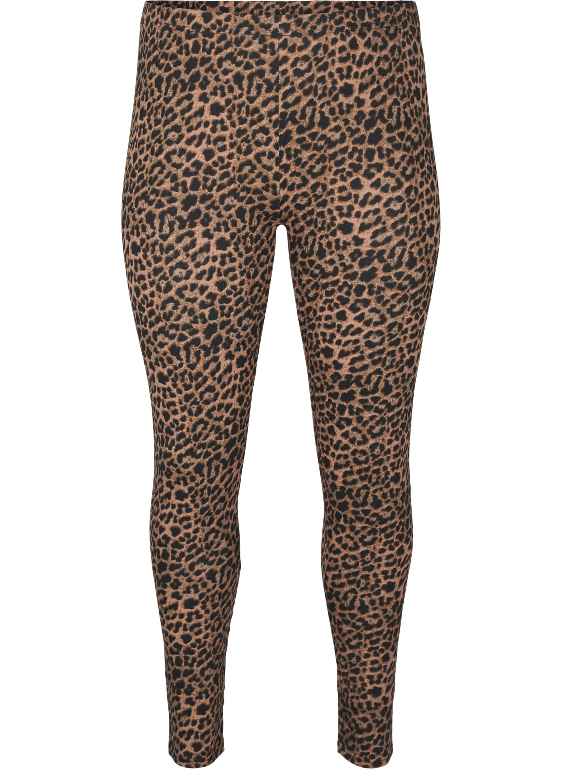 ZizziViscose leggings met zebraprint, Zwart, Packshot image number 0
