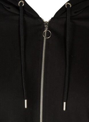 Lange katoenen vest met print, Black, Packshot image number 2