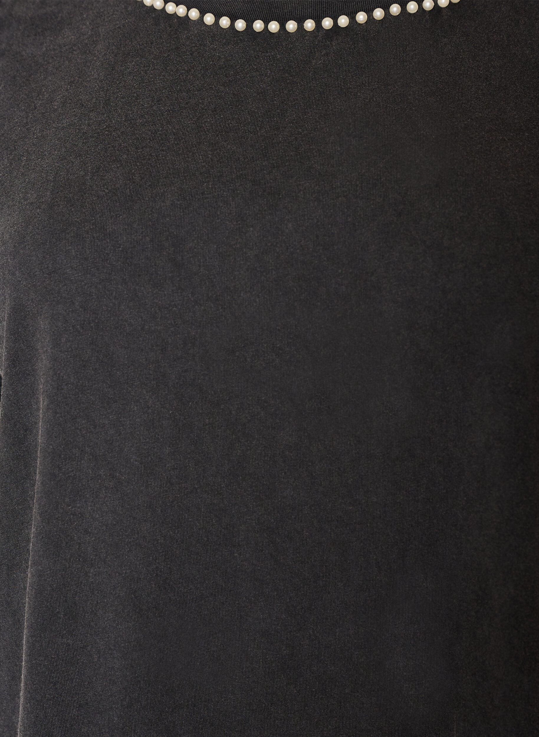 ZizziGrafisch T-shirt van biologisch katoen, Grijs, Packshot image number 2