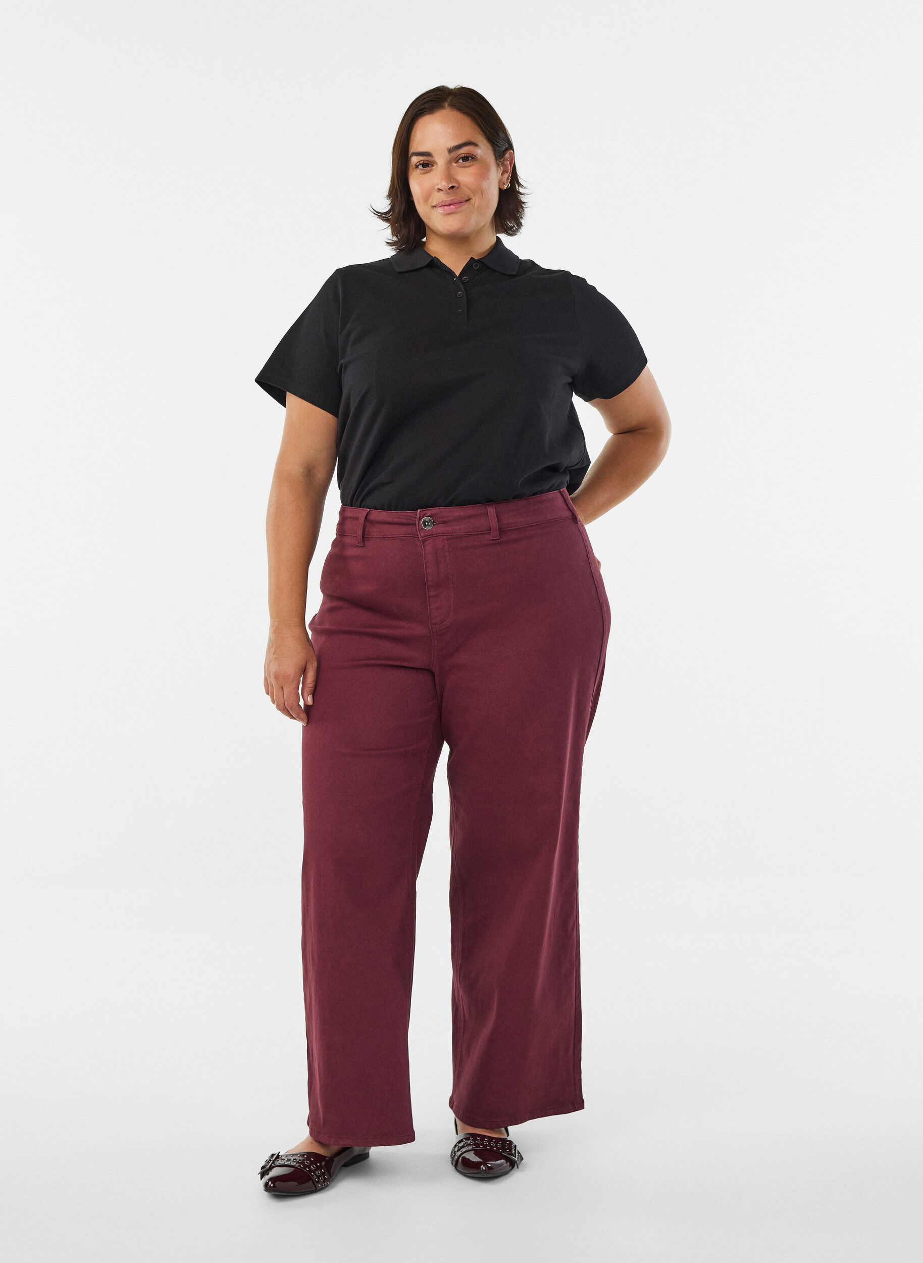 ZizziFLASH - Polo met korte mouwen, Zwart, Model image number 1