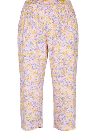 Pantalon court en viscose avec imprimé floral, Rose Ditsy AOP, Packshot image number 0