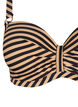 Haut de bikini avec armatures et imprim&eacute;, Camel, Packshot image number 2