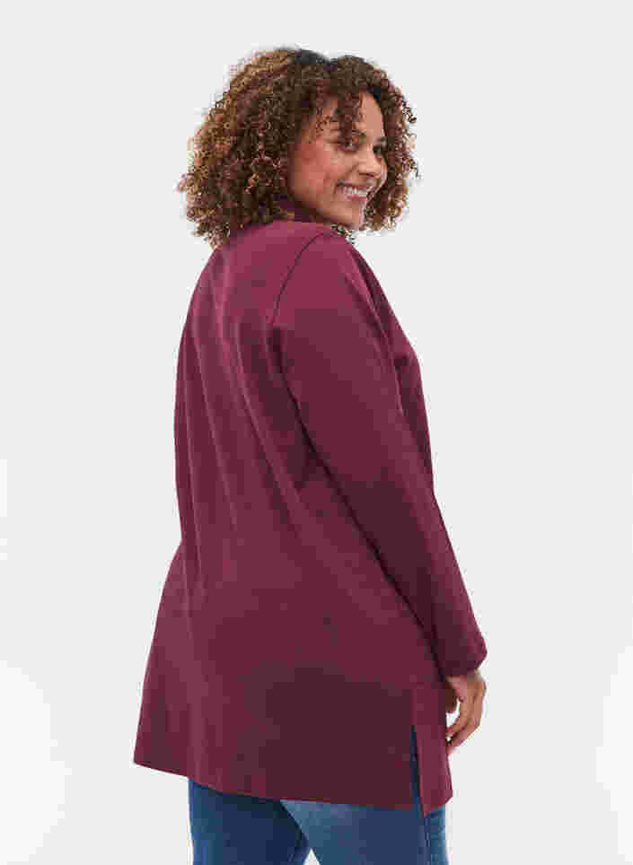 Tunique en coton avec fermeture éclair et poches, Port Royal, Model image number 1