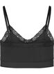 Soutien-gorge sans coutures avec bord en dentelle, Black, Packshot image number 1