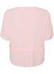 Blouse met textuur en een strik in de taille, Roze, Packshot image number 1