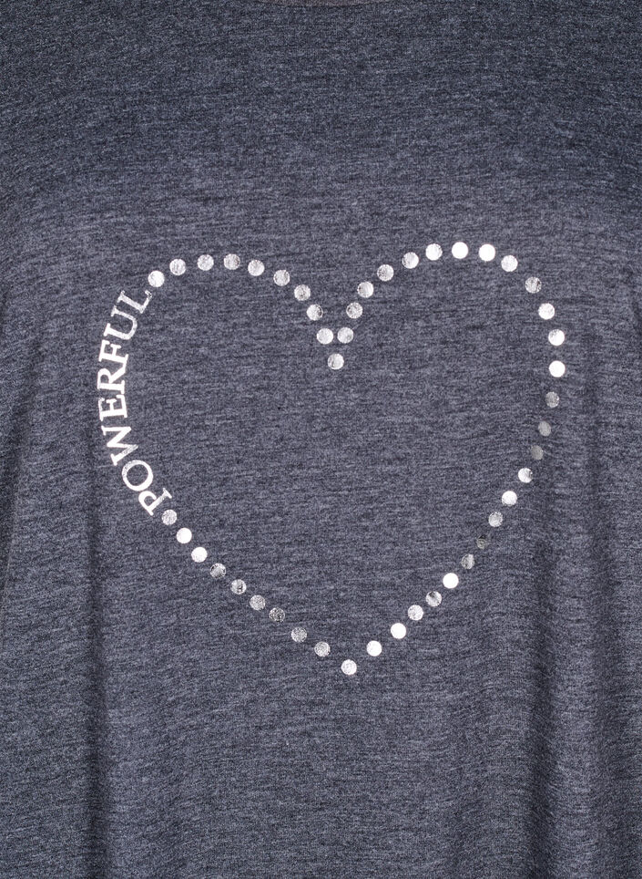 Chemise de nuit à manches courtes avec imprimé de texte, , Packshot image number 2