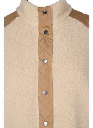 Gilet long en peluche avec boutons et poches, Nomad Comb, Packshot image number 2