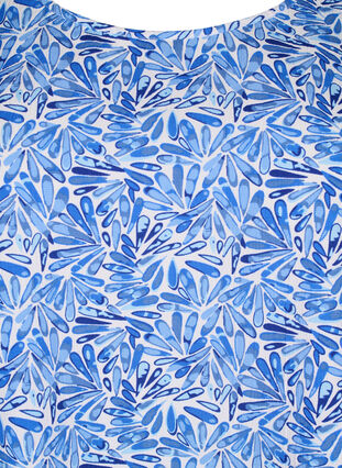 Flash - Mouwloze top met print, White Blue AOP, Packshot image number 2