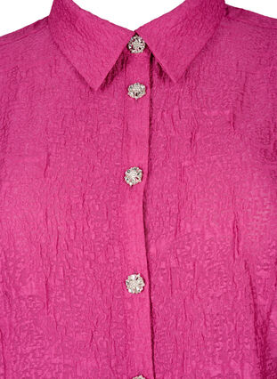 Robe chemise avec texture et boutons perle, Cactus Flower, Packshot image number 2