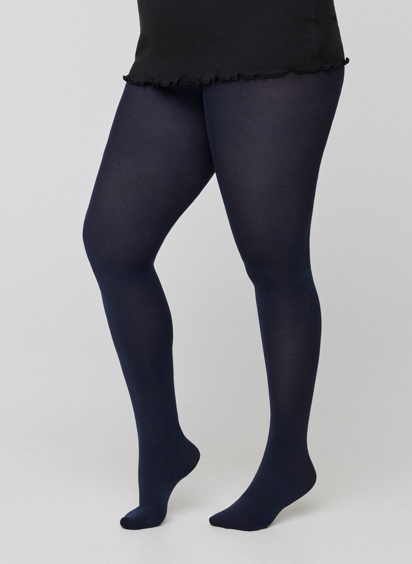 Panty in 100 denier, Blauw, Model image number 1