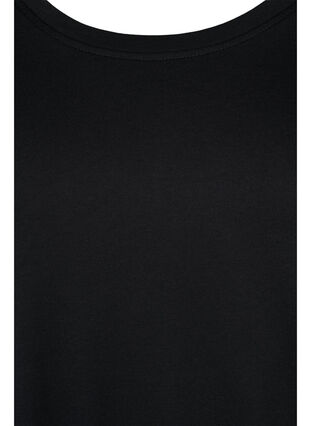 T-shirt à manches courtes avec bas réglable, Black, Packshot image number 2