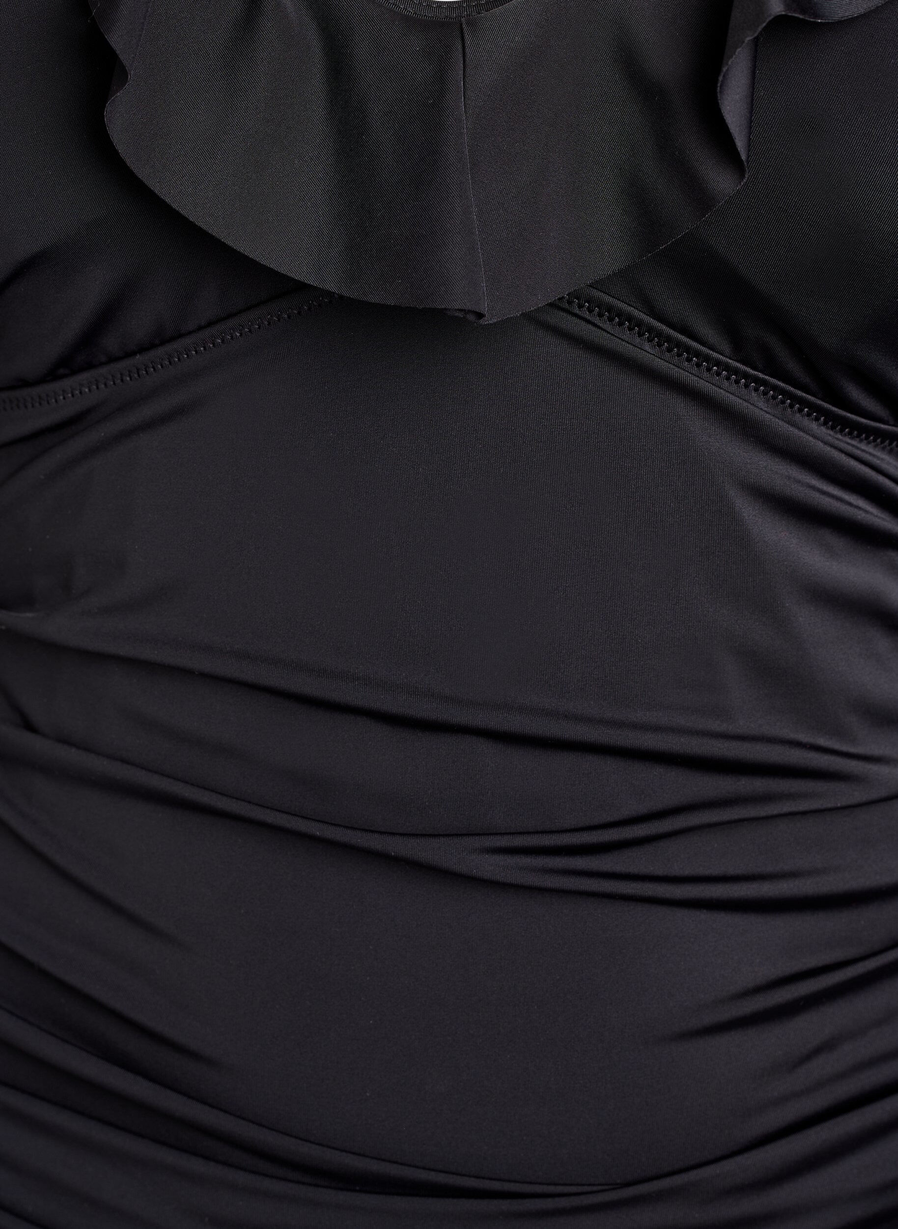 ZizziBadpak met ruches en afneembare vulling, Zwart, Packshot image number 2