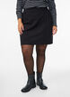 Korte jerseysrok met split, Zwart, Model image number 3