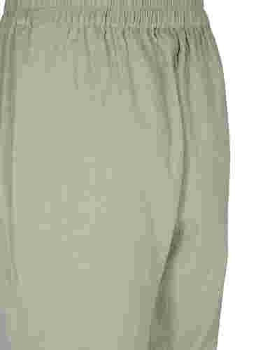 Pantalon en coton avec structure, Seagrass , Packshot image number 3