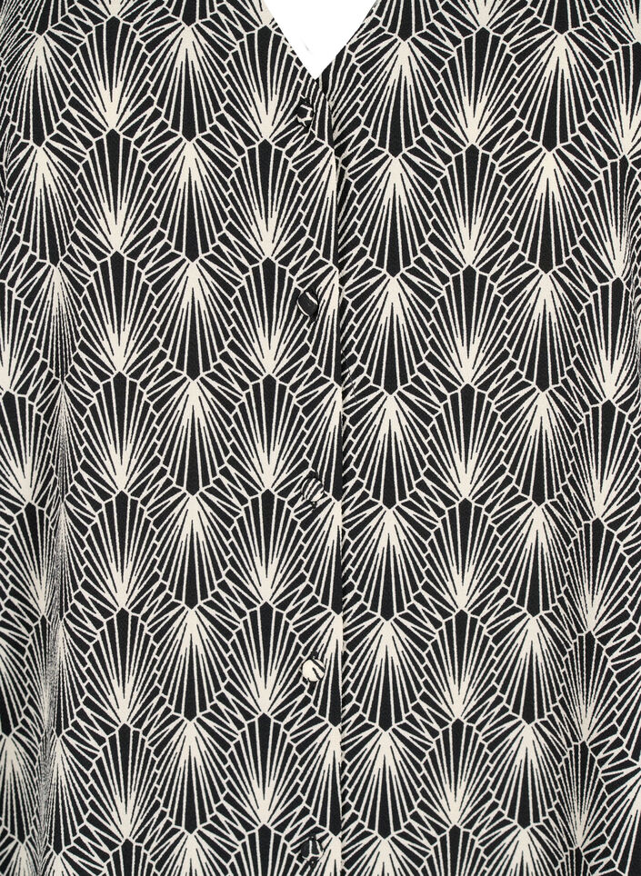 Blouse avec col en V et imprimé, Birch Graphic AOP, Packshot image number 2