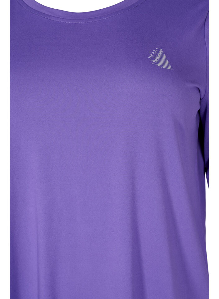 Sporttop met 3/4 mouwen, Paars, Packshot image number 2
