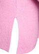 Gebreide trui met diagonale structuur en raglanmouwen, Roze, Packshot image number 3