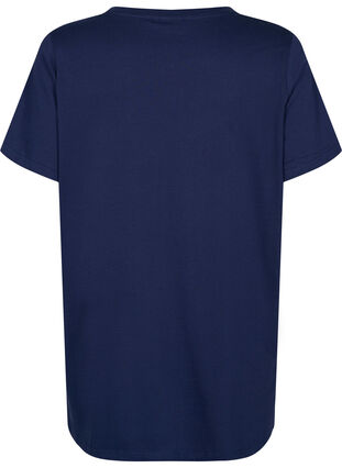 T-shirt de pyjama oversize en coton biologique, Peacoat W. relaxed, Packshot image number 1