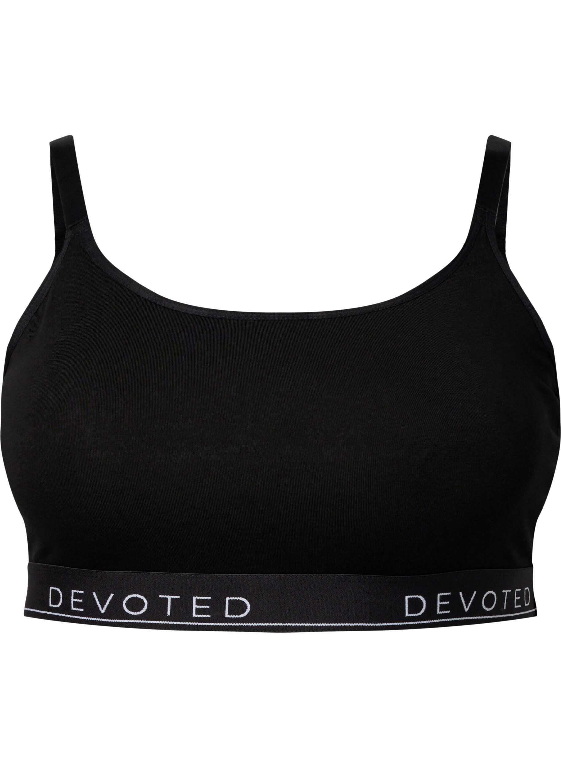 Haut soutien-gorge en coton avec bretelles r&eacute;glables