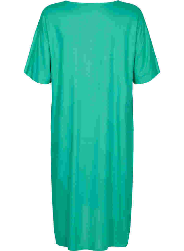 Robe chemise à manches courtes en viscose, Holly Green, Packshot image number 1