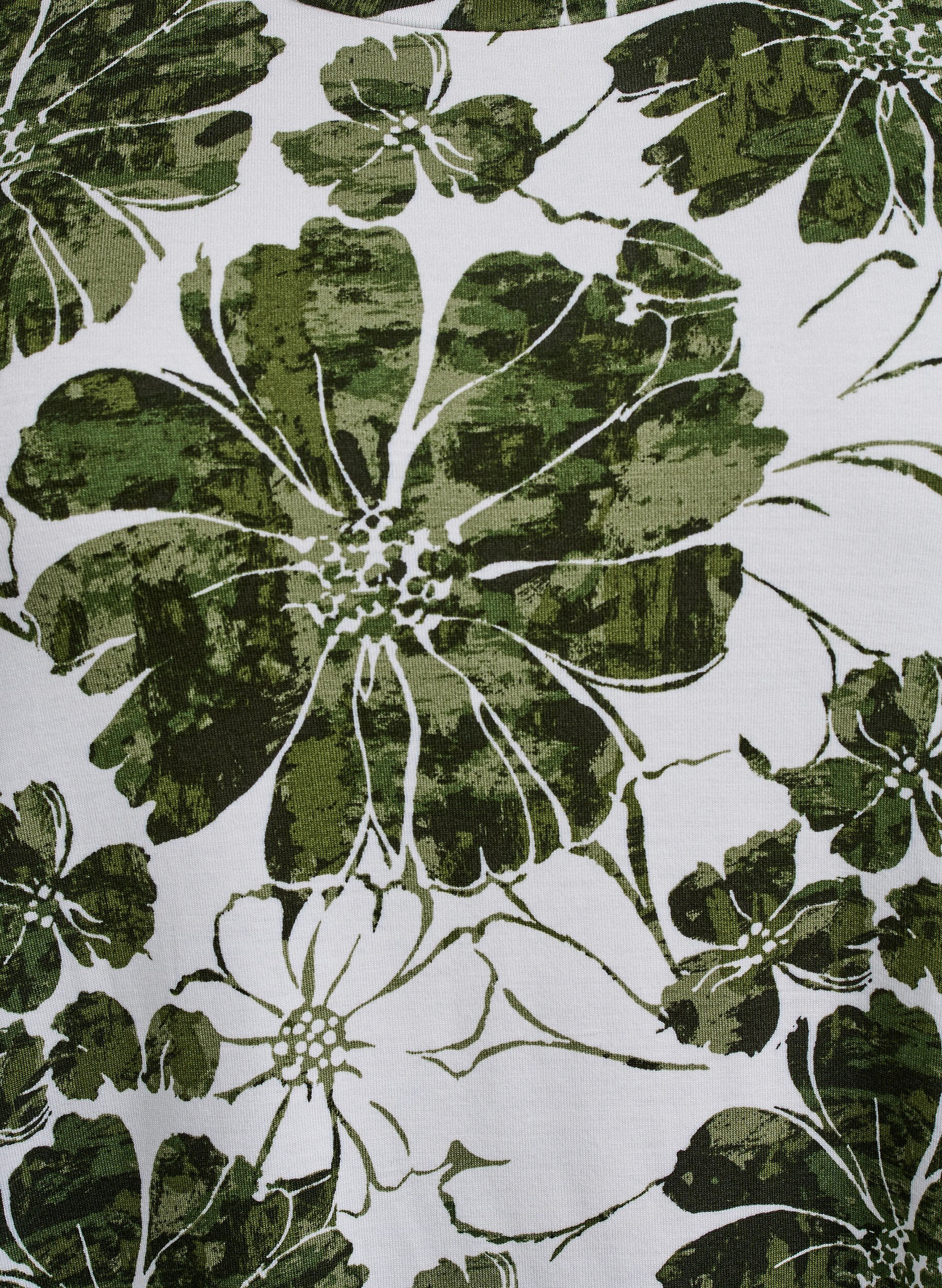 ZizziT-shirt met bloemenprint, Groen, Packshot image number 2