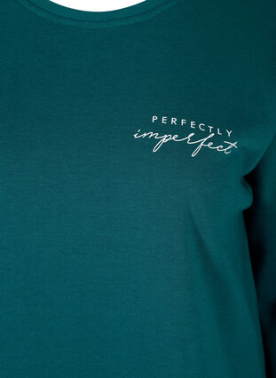 Robe sweat chiné à col rond, Deep Teal, Packshot image number 2