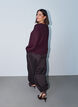 Blouse met verticale structuur en glitterdraad, Rood, Model image number 2