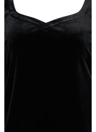 Robe en velours à manches longues, Black, Packshot image number 2