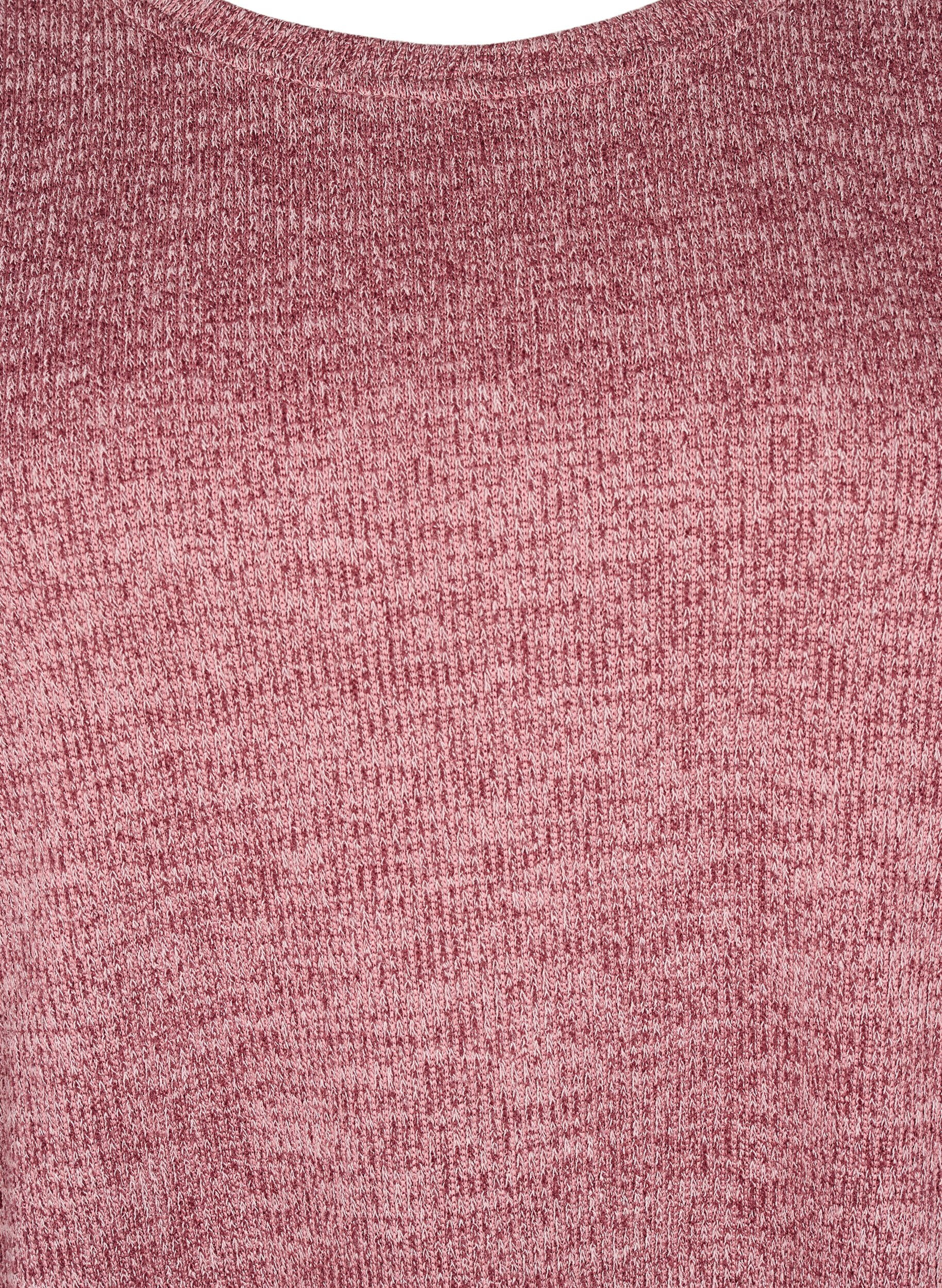 ZizziFLASH - Jersey blouse met lange mouwen, Rood, Packshot image number 2