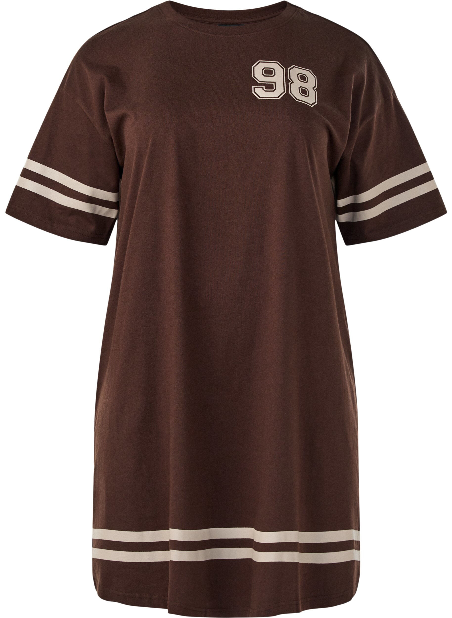 Short t-shirt dress with sporty details
