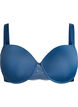 Soutien-gorge moulé avec maille, Bleu, Packshot image number 0