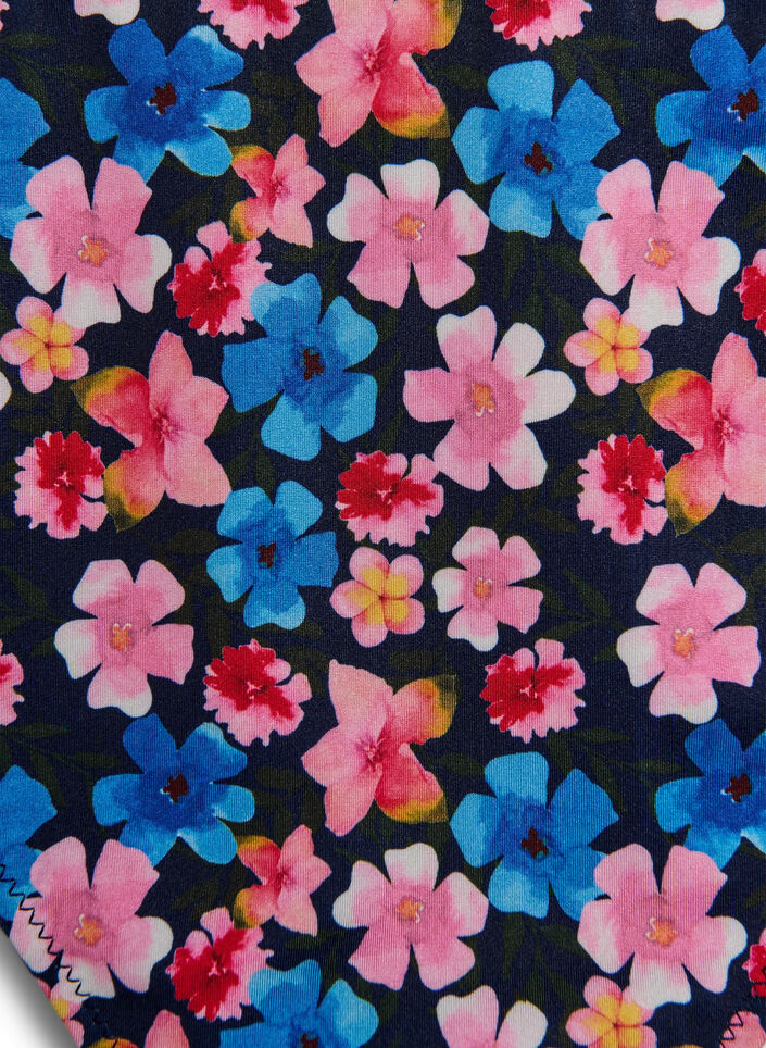 Bloemen brazilian bikini broekje, Rood, Packshot