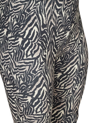 Lange legging met zebra print, Black Zebra AOP, Packshot image number 2