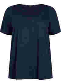 T-shirt en coton avec ruban en dentelle