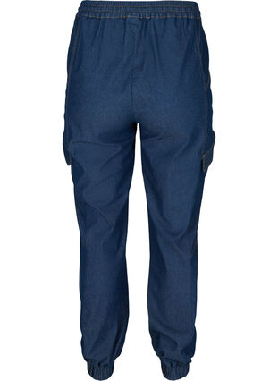 Loose fit jeans met ceintuur, Medium Blue, Packshot image number 1