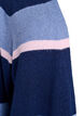 Cardigan long en tricot avec rayures larges, Bleu, Packshot image number 2