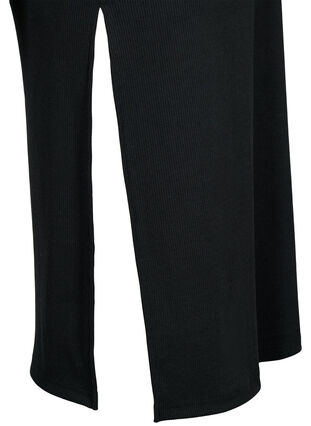 Robe moulante à manches longues avec une fente, Black, Packshot image number 3