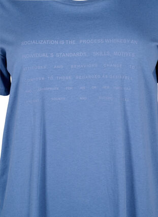T-shirt avec motif de texte, Moonlight B. W.Navy, Packshot image number 2