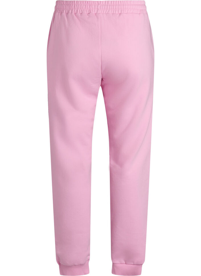 Sweatpants met hoge taille, Roze, Packshot image number 1