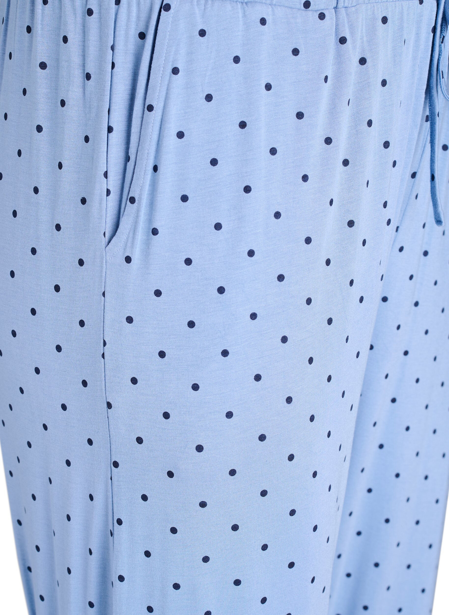 ZizziNachtbroek van modal met hoge taille, Blauw, Packshot image number 2