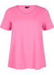 Effen basic T-shirt van katoen, Roze, Packshot image number 0