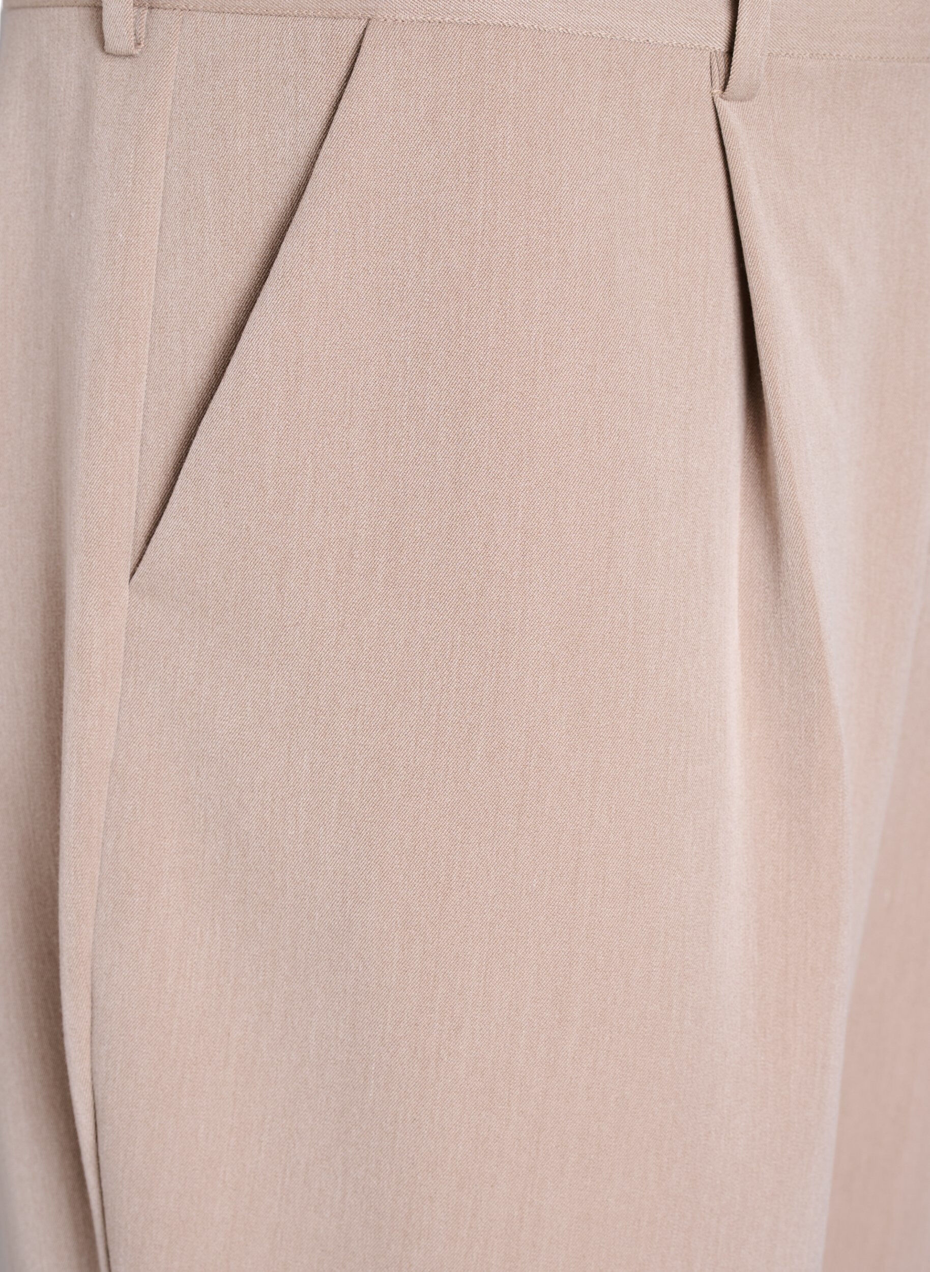 ZizziDressebroek met hoge taille en rechte pijpen, Bruin, Packshot image number 2