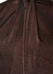Blouse aspect satin&eacute; avec coupe ballon, Marron, Packshot image number 2